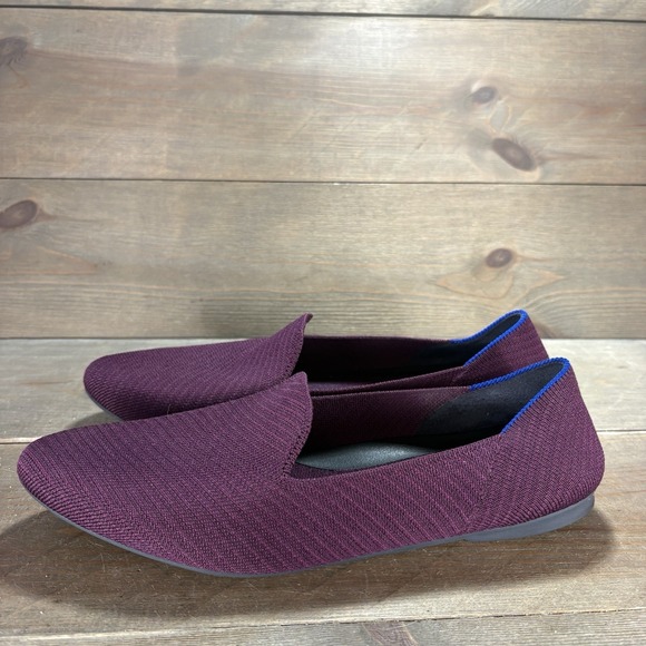 Rothy's Shoes - rothys womens size 9 shoes purple slip on almond work loafers flats